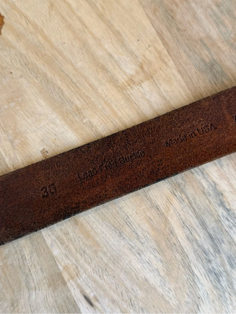 REi brown leather belt 36 waist